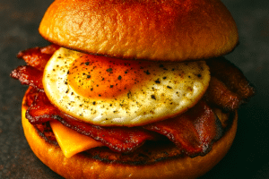 Blackened Breakfast Sandwich with Lemon-Basil Kick